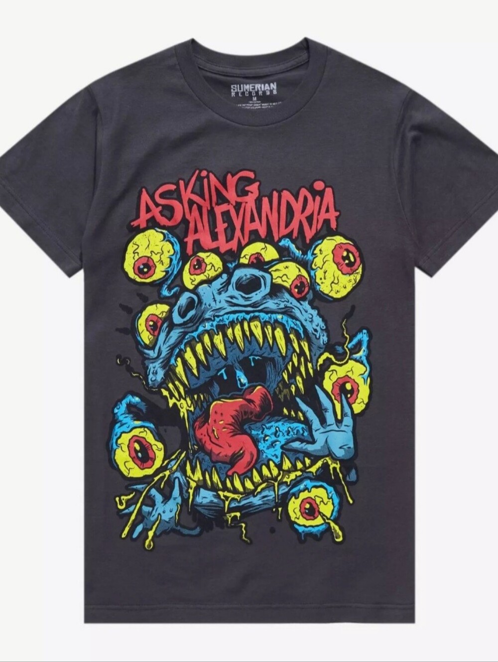 Asking Alexandria Monster "Boyfriend Fit" Women's Tee (2024), NEW